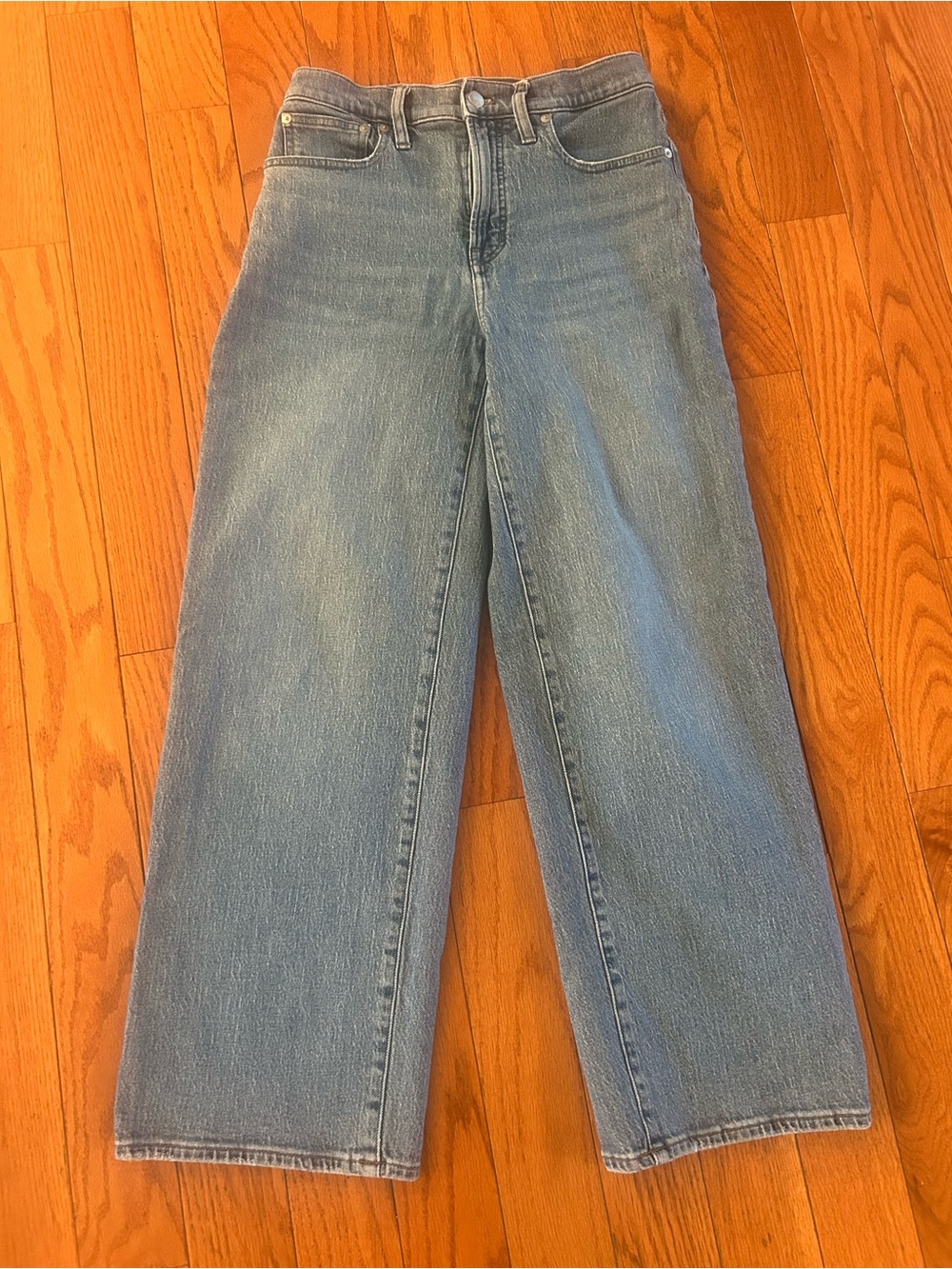 Madewell Perfect Vintage Wide Leg Jeans Size 27 Medium Wash